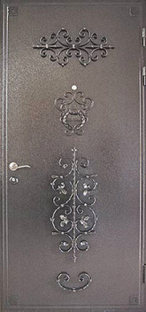 Дверь с ковкой №4